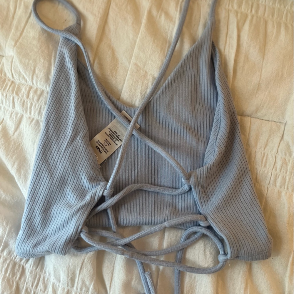 GARAGE LACE UP BACK TANK